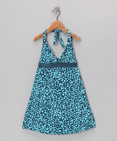 Blue Bubbles Swim Dress