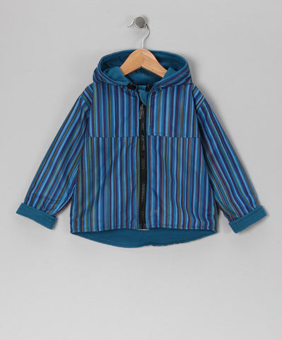 Blue Stripe 2 Layer Windproof Jacket