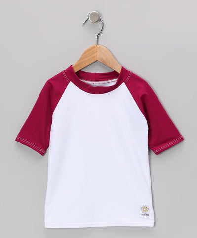 White Berry Short Sleeve Rashguard