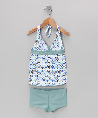 Jade Kaleidoscope Tankini Set