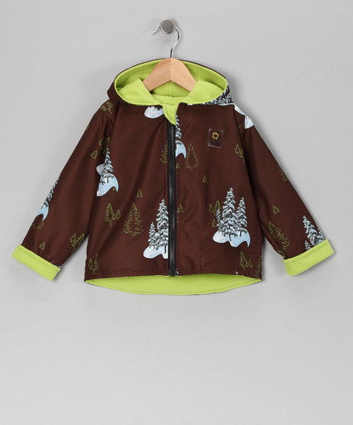 Brown Trees 2 Layer Windproof Jacket