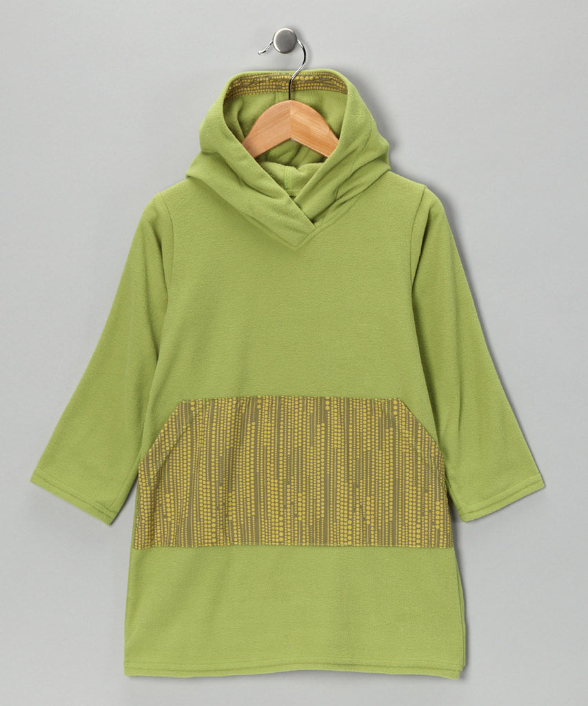 Green Dot Fleece Tunic